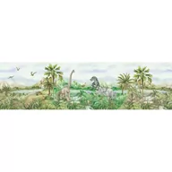 Wyposażenie pokoiku dziecięcego - Dekoracyjny pas samoprzylepny DINO, 0,138 x 5 m - miniaturka - grafika 1
