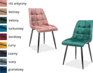 Krzesła - Signal Zestaw 2 krzeseł CHIC VELVET mix kolorów - miniaturka - grafika 1
