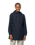 Płaszcze damskie - Jack Wolfskin Damski Płaszcz Cape York Paradise Coat W, Niebieski (Night Blue), L, Niebieski (Night Blue), L - miniaturka - grafika 1