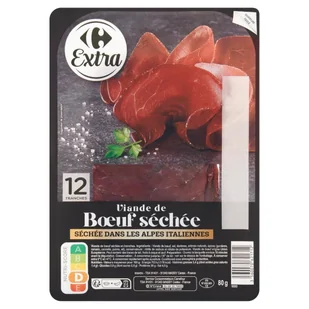 Carrefour Extra Suszona wołowina 80 g - Kiełbasa i wędliny - miniaturka - grafika 1