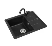 Zlewozmywaki z baterią - Franke BFG 611-62 Fragranit Onyx + bateria Vega Fragranit Onyx - miniaturka - grafika 1