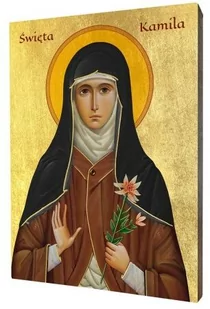 Ikona religijna święta Kamila - Ikony i obrazy sakralne Ikona religijna święta Kamila - Ikony i obrazy sakralne - miniaturka - grafika 1