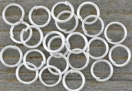 Biżuteria - akcesoria - [301008] Ogniwka otwarte 6mm kolor srebra 60szt - miniaturka - grafika 1