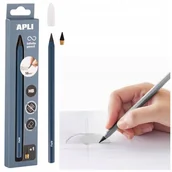 Ołówki - Ołówek wieczny APLI Infinite, HB, pudełko kart. z zawieszką, niebieski - miniaturka - grafika 1