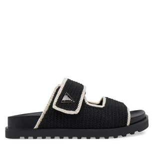 Klapki Guess FLJFDN FAB19 Czarny - Klapki i japonki damskie - miniaturka - grafika 1