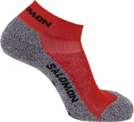 Skarpetki i podkolanówki sportowe - Skarpety Salomon Speedcross Low Fierry Red / Biking Red - miniaturka - grafika 1