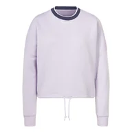 Bluzy damskie - Damska Bluza REEBOK RIE FLEECE CREW HT6270 – Fioletowy - miniaturka - grafika 1