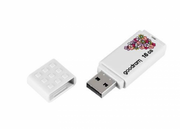 Pendrive - GOODRAM 16 GB USB 2.0 Biały z wzorem UME2-0160W0R11-SP - miniaturka - grafika 1