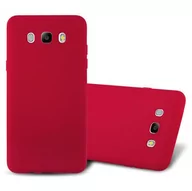 Etui i futerały do telefonów - Etui Pokrowiec Do Samsung Galaxy J7 2016 Obudowa w FROST CZERWONY TPU Silikon Case Cover Ochronny Plecki Cadorabo - miniaturka - grafika 1