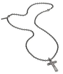 Biżuteria POLICE PJ25694PSE01. Naszyjnik, Kolor szary. Mężczyzna. - Naszyjniki - miniaturka - grafika 1