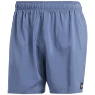 Kąpielówki męskie - Spodenki kąpielowe męskie adidas Solid CLX Short-Length niebieskie IR6221 2 - miniaturka - grafika 1