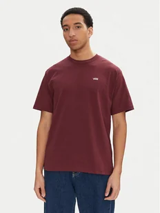 Vans T-Shirt Left Chest II VN000P1P Bordowy Loose Fit - Koszulki męskie - miniaturka - grafika 1