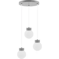 Lampy stojące - BARREL-ORB KULA 3PŁ (PLAFON) SZARY - miniaturka - grafika 1