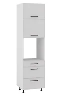 Meble kuchenne - Asti Słupek Pod Zabudowę Piekarnika Dps3-60-220 Hk-Xs_Blum Biały Mat - miniaturka - grafika 1