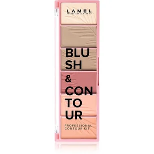 Lamel, Paletka do konturowania twarzy Blush & Contour, 16 g - Bronzery i konturowanie twarzy - miniaturka - grafika 1