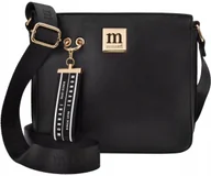 Torebki damskie - Monnari Torebka Listonoszka Mała Torba Na Ramię Czarna Miejska Crossbody - miniaturka - grafika 1