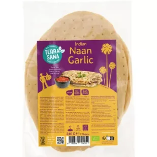 Terrasana Chleb naan czosnkowy 240 g Bio - Chleb - miniaturka - grafika 1