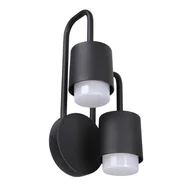 Lampy ogrodowe - Kinkiet zewnętrzny Sorano LED 24 W czarny - miniaturka - grafika 1