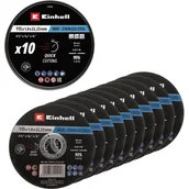 Tarcze do pił - Einhell Zestaw tarcz do metalu 115 x 1,0 mm - 10 szt. - miniaturka - grafika 1