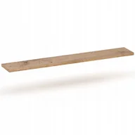 Półki do salonu - Laminowana Solidna Stylowa Wisząca Półka Na Książki Ozdoby 100x15 Dąb Wotan - miniaturka - grafika 1
