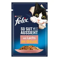 Mokra karma dla kotów - Felix So gut wie es aussieht Łosoś 104x85 g - miniaturka - grafika 1