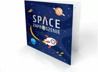 Kartki okolicznościowe i zaproszenia - Zaproszenia urodzinowe Kosmos - 6 szt. - miniaturka - grafika 1