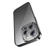 Etui i futerały do telefonów - Baseus Glitter Magnetic do iPhone 14 Pro Max (czarny) - miniaturka - grafika 1
