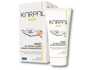 SOLINEA KARPAL AKUT maść, 50ml zespół cieśni kanału nadgarstka - Żele i maści lecznicze - miniaturka - grafika 1