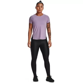 Spodnie sportowe damskie - Damskie legginsy do biegania UNDER ARMOUR UA Iso Chill Leggings Running Black - czarne - grafika 1