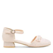 Buty dla dziewczynek - Baleriny Nelli Blu CM230522-7A Różowy - miniaturka - grafika 1