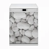 Dekoracje domu - Ozdobna osłona zmywarki Białe kamienie 60x80 - miniaturka - grafika 1