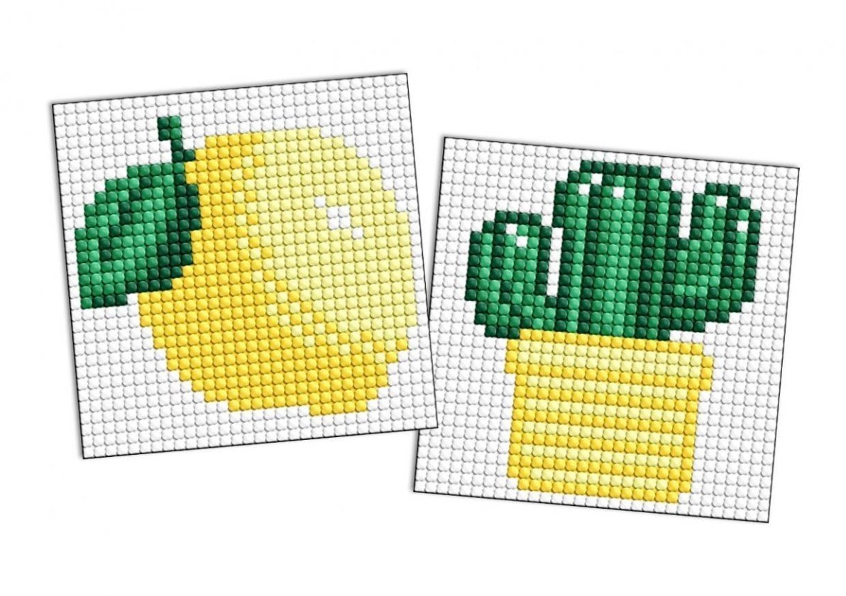 Diamentowa mozaika na magnes - LOL Cytryna 9x9cm