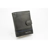 Portfele - Portfel Męski PIERRE CARDIN Skóra Licowa RFID Duży Pionowy Z Zapięciem MATOWY Z OZDOBNYM ELEMENTEM 331A 13 x 10 x 3 [cm] - miniaturka - grafika 1