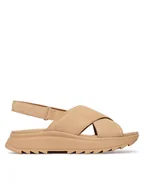 Sandały damskie - Clarks Sandały DashLite Wish 26185883 Beżowy - miniaturka - grafika 1