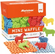 Klocki - Kreatywne Klocki Marioinex Wafle Mini, 308 el, w tym 2 podstawy, 6 zwierząt - miniaturka - grafika 1