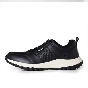 Buty miejskie męskie sneakersy z ekoskóry - MERO CAMPUS czarny Rozmiar: 45 - Buty trekkingowe męskie - miniaturka - grafika 2