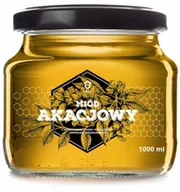 Miód - Miód akacjowy ŚWIEŻY 2025 (1000 ml) ULO PASIEKI WARSZAWSKIE - miniaturka - grafika 1