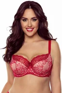 Biustonosze - Vivisence 1045 czerwony 80C Biustonosz półusztywniany - miniaturka - grafika 1