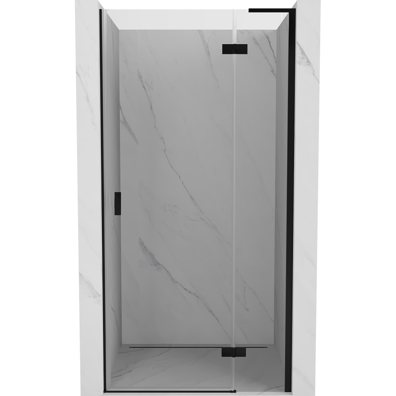 Mexen Mist-H L drzwi prysznicowe uchylne prawe 105 cm, transparent, czarne - 8A5L-105-000-70-00-P