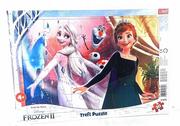 Puzzle - Trefl, puzzle, Disney, Frozen Ii Kraina Lodu, Ramkowe, 30 el. - miniaturka - grafika 1