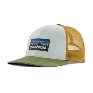 Czapki męskie - Czapka z daszkiem Patagonia P-6 Logo Trucker wispy green - ONE SIZE - grafika 1