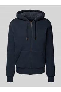 Bluza rozpinana z kapturem i kieszenią kangurką - Superdry - Bluzy męskie - miniaturka - grafika 1