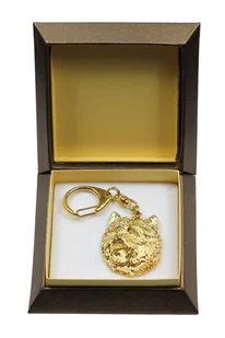 Cairn Terrier - pozłocony brelok do kluczy z psem w pudełku prezentowym, ozdoba torebki, luksusowy dodatek marki Art-Dog - Breloki Cairn Terrier - pozłocony brelok do kluczy z psem w pudełku prezentowym, ozdoba torebki, luksusowy dodatek marki Art-Dog - Breloki - miniaturka - grafika 1