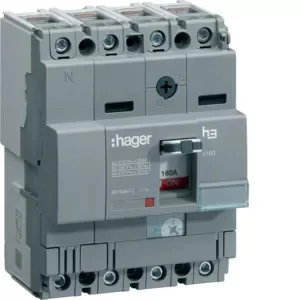 Hager Wyłącznik mocy 25A 4P 25kA x160 HHA026H HHA026H - Wyłączniki światła i elektryczne - miniaturka - grafika 1