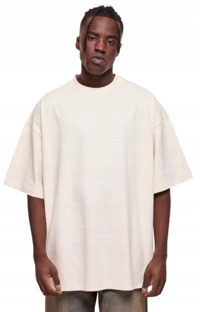 URBAN CLASSICS BEŻOWY T SHIRT OVERSIZE PLUS SIZE 3XL JQA