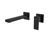 Baterie umywalkowe - Sapho - Kran do umywalki do montażu podtynkowego CUBEMIX matowy czarny - miniaturka - grafika 1