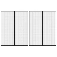 Moskitiery - VidaXL Lumarko Moskitiera na drzwi z magnesami, 2 szt., czarna, 230x160 cm! 314690 VidaXL - miniaturka - grafika 1