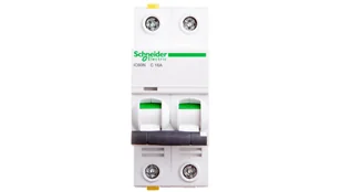 Schneider Electric Wyłącznik nadprądowy iC60N 2P C16 6kA A9F04216 - Bezpieczniki elektryczne - miniaturka - grafika 2