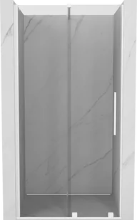 Mexen Velar drzwi prysznicowe rozsuwane 120 cm, transparent, białe - 871-120-000-01-20 - Ścianki i drzwi prysznicowe - miniaturka - grafika 1