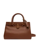 Torebki damskie - Tommy Hilfiger Torebka American Icon Mini Tote Leather AW0AW17926 Brązowy - miniaturka - grafika 1